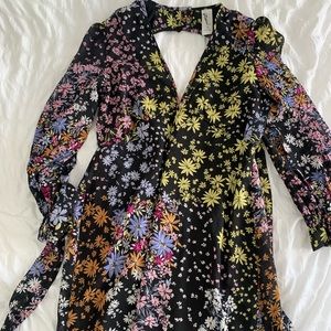 Floral Open Back Maxi Dress